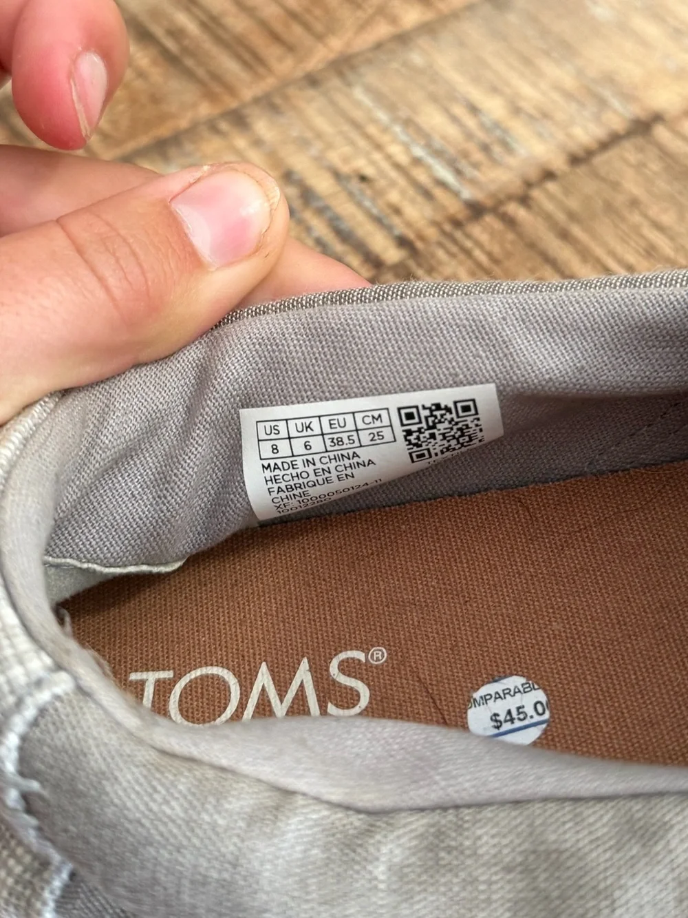 Toms Women’s Slip-On Canvas Platforms in Gray